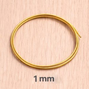 مفتول برنجی نرم-ضخامت یک میل-1.0MM-متراژ یک متری-1M