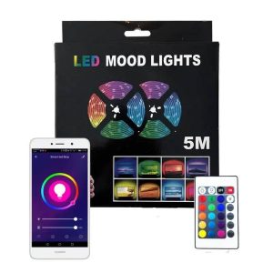 استریپ لایت کنترلی RGB فول کالر USB اپ گوشی پشت چسبدار 5M پنج متر